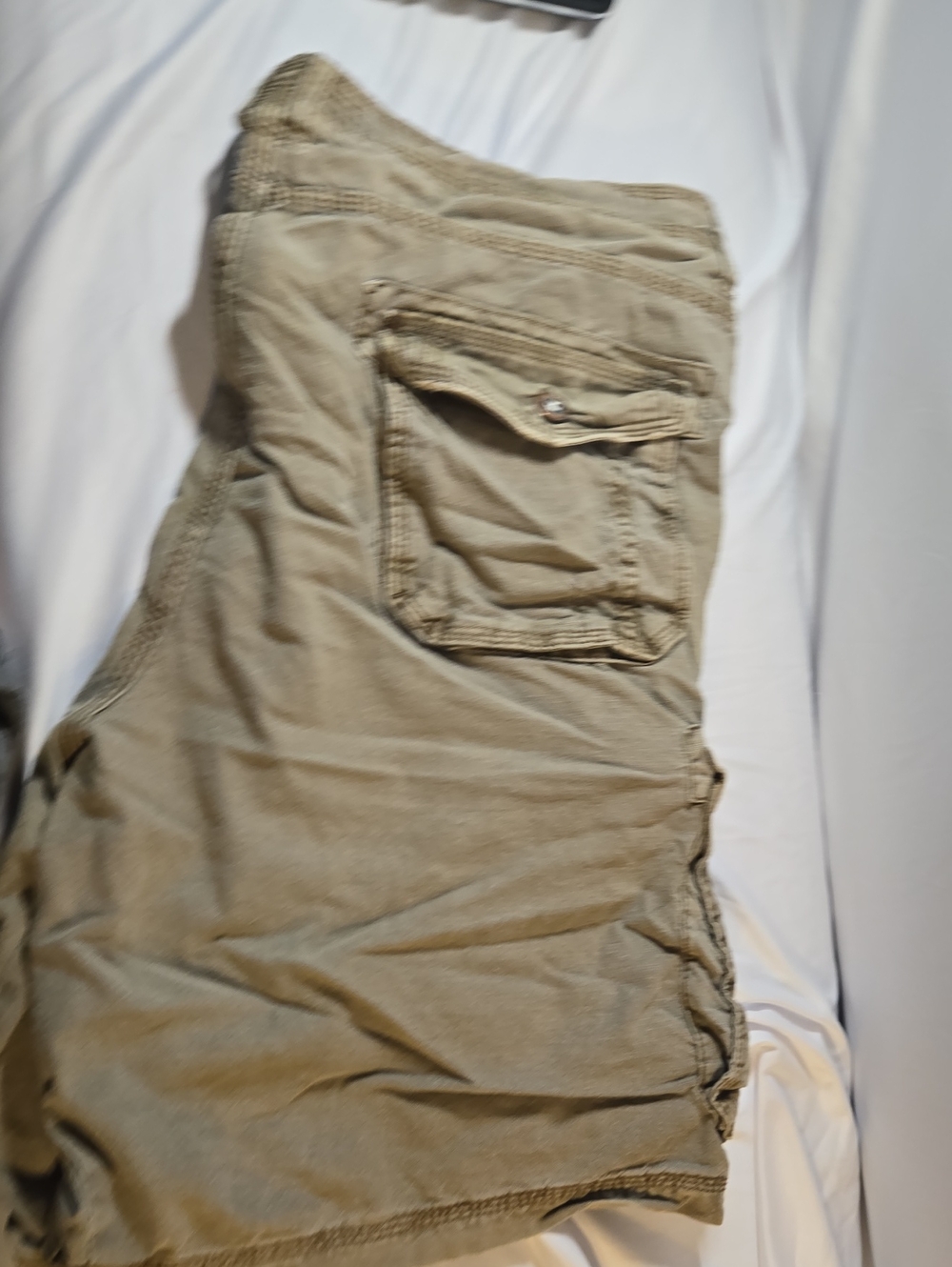 BKE Men's Khaki Cargo Pants with Flap Pocket